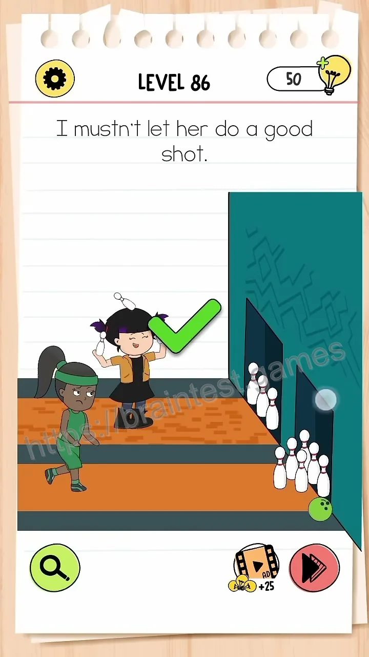 Brain Test Level 86 - Step 2