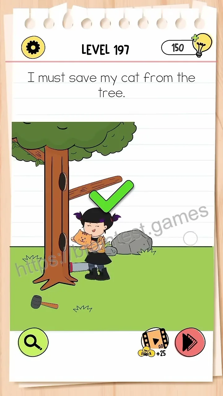 Brain Test Level 197 - Step 2