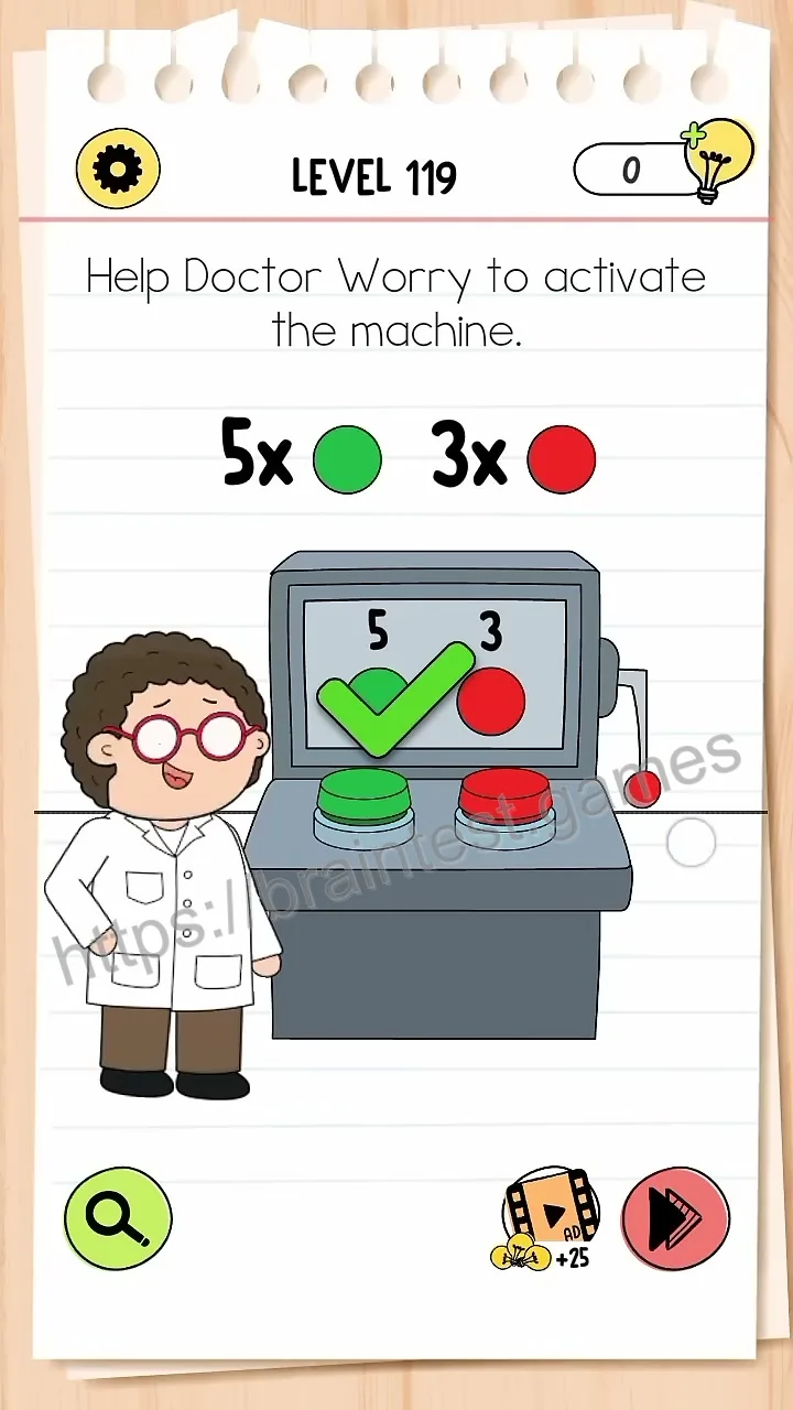 Brain Test Level 119 - Step 2