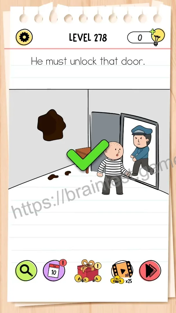 Brain Test Level 278 - Step 2