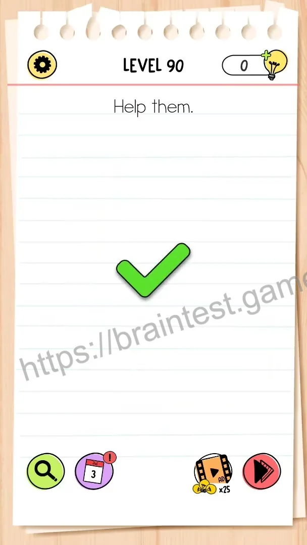 Brain Test Level 90 - Step 2