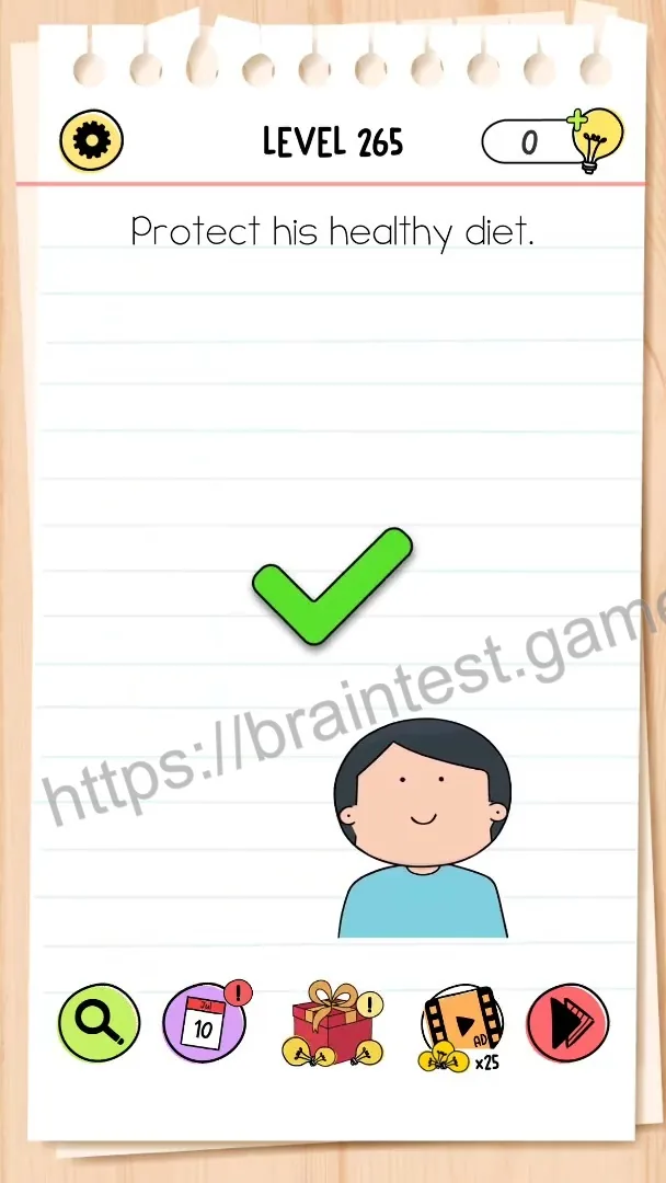 Brain Test Level 265 - Step 2