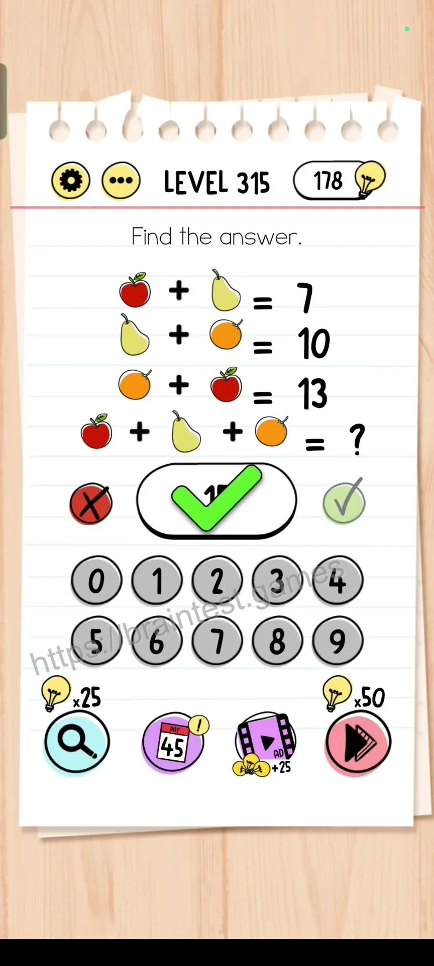 Brain Test Level 315 - Step 2