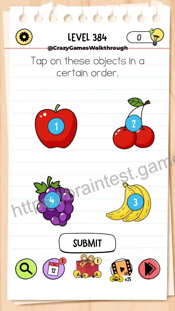 Brain Test Level 384 - Step 1