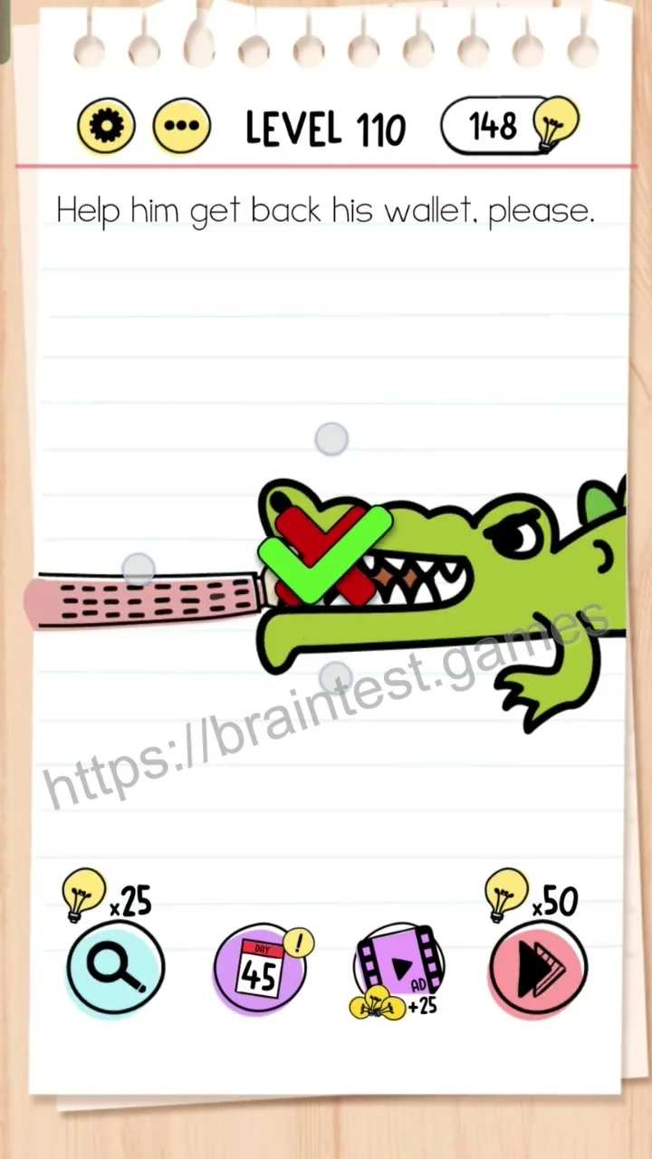 Brain Test Level 110 - Step 2