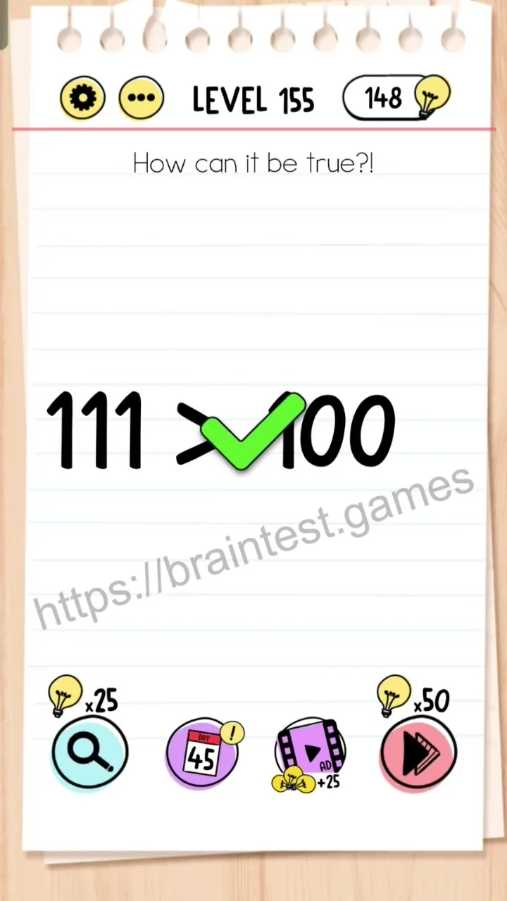 Brain Test Level 155 - Step 2