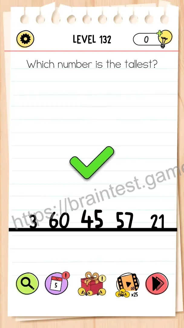 Brain Test Level 132 - Step 2