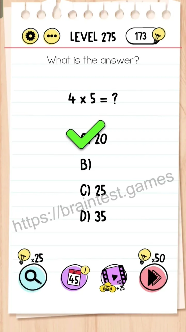 Brain Test Level 275 - Step 2