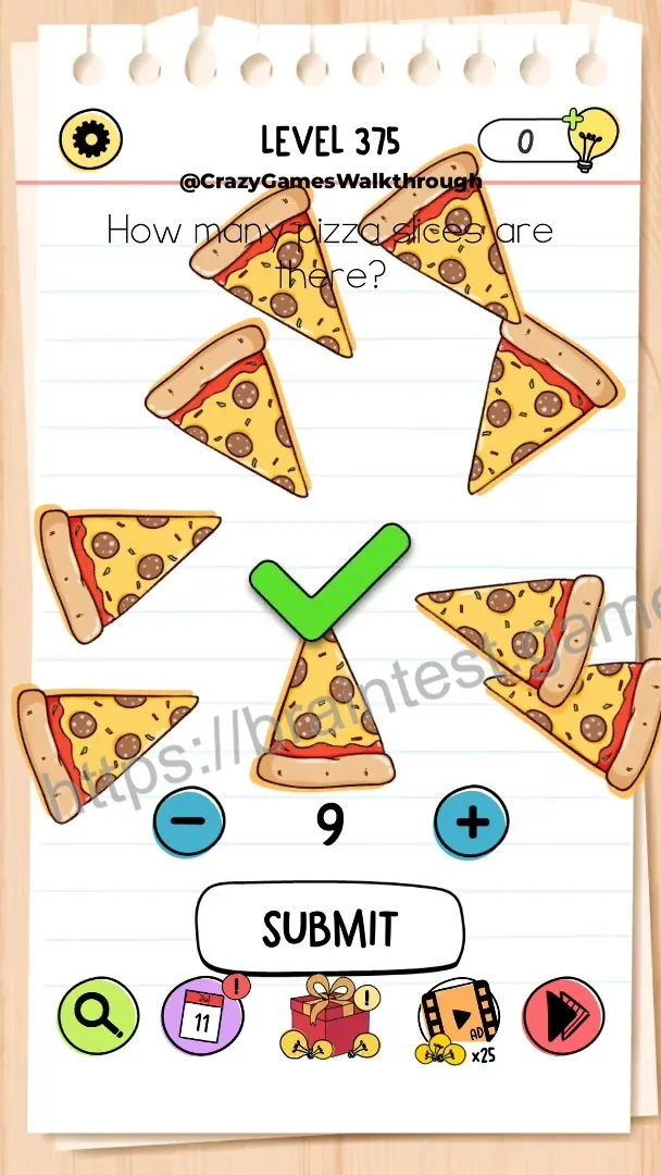 Brain Test Level 375 - Step 2