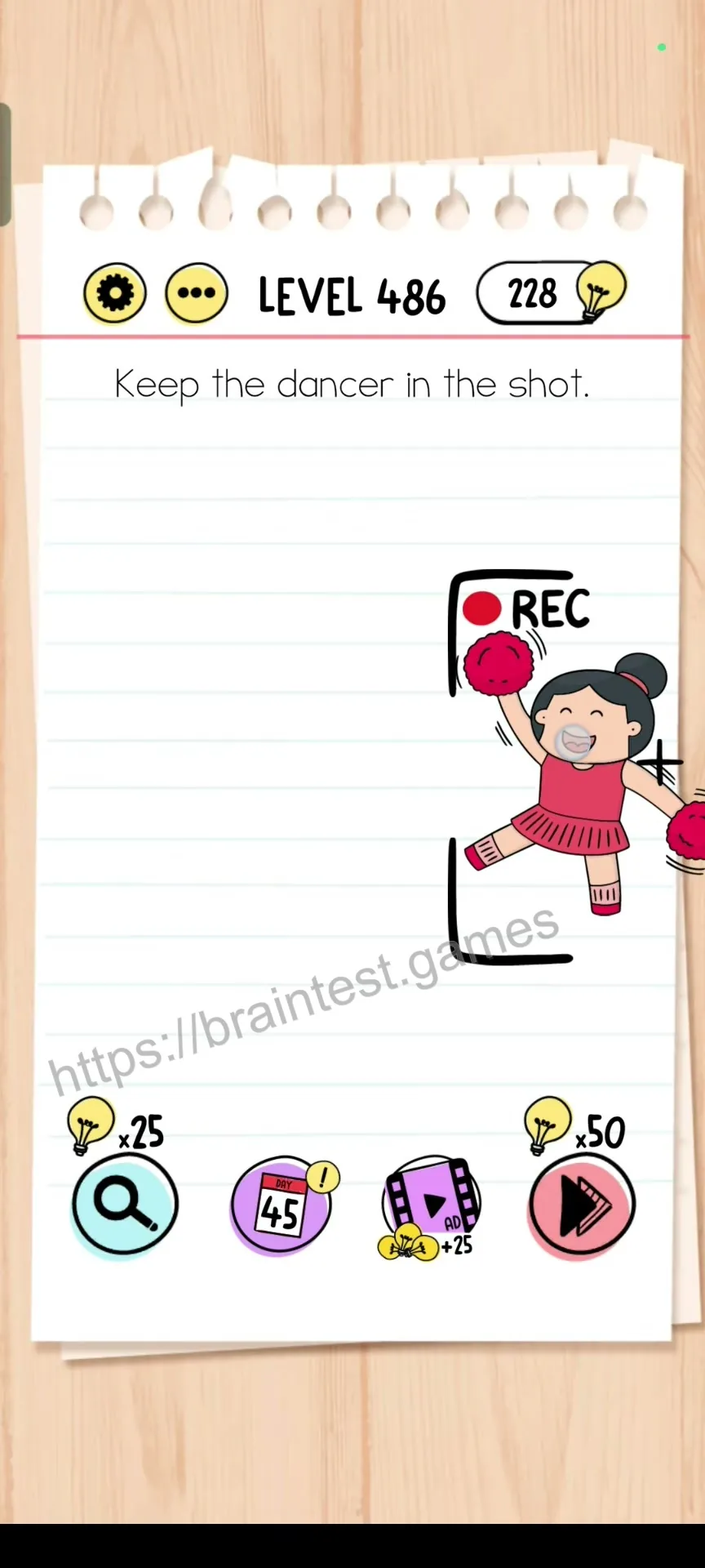 Brain Test Level 486 - Step 1