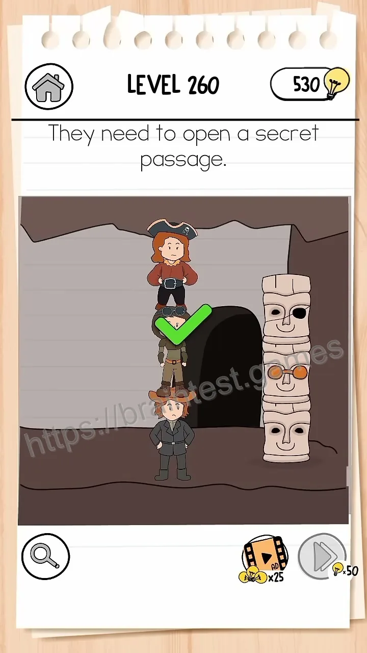 Brain Test Level 260 - Step 2