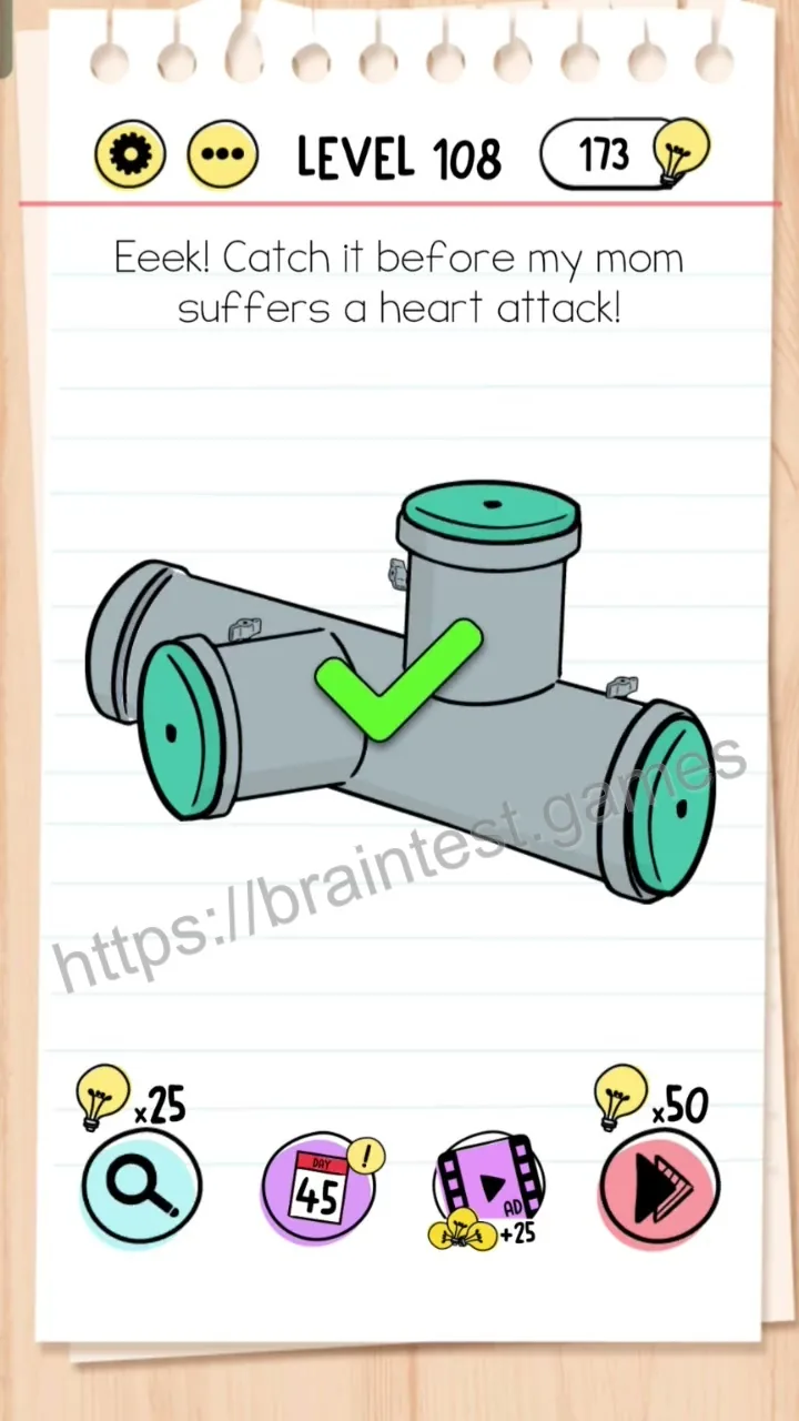 Brain Test Level 108 - Step 2