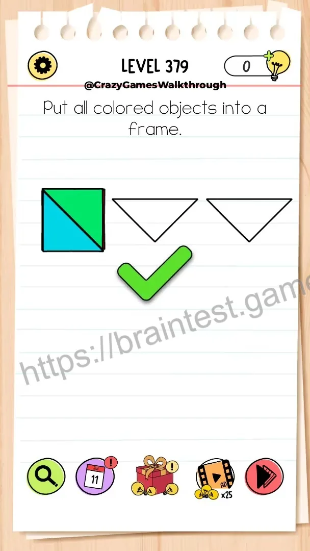 Brain Test Level 379 - Step 2
