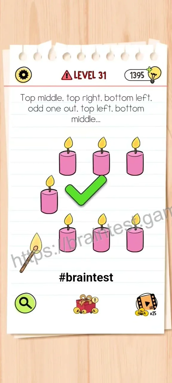 Brain Test Level 31 - Step 2