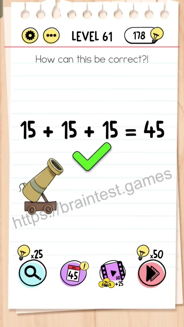 Brain Test Level 61 - Step 2