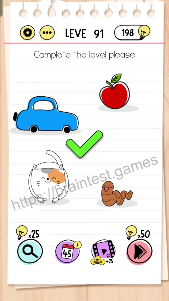Brain Test Level 91 - Step 1