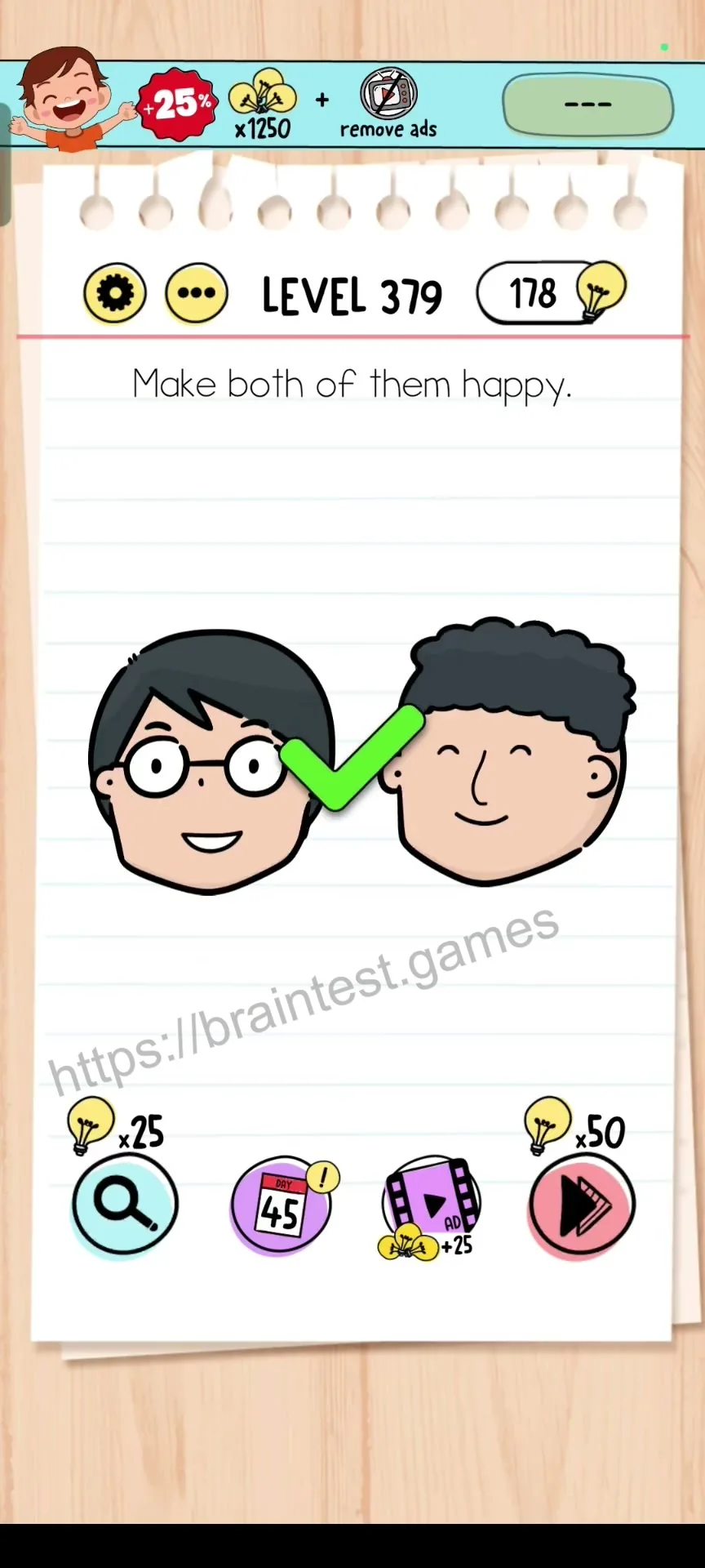 Brain Test Level 379 - Step 2