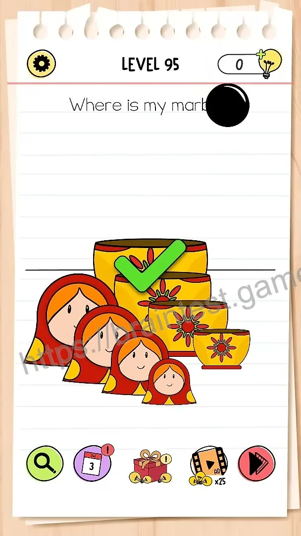 Brain Test Level 95 - Step 2