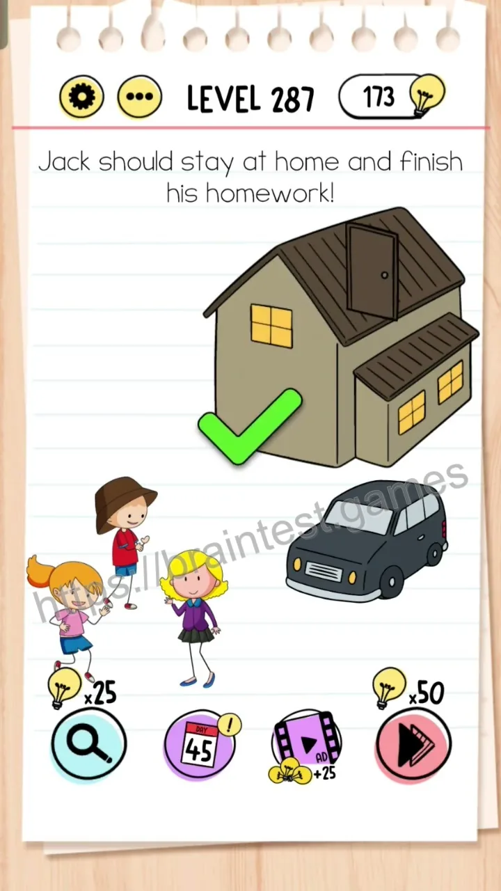 Brain Test Level 287 - Step 2