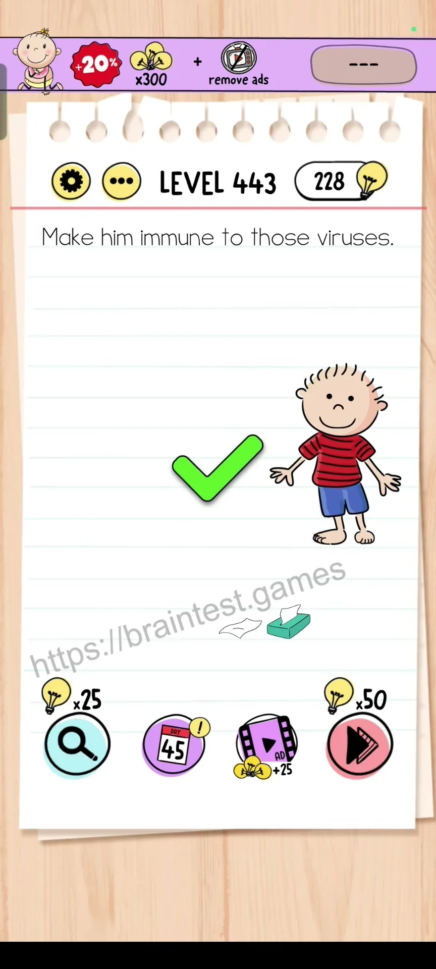 Brain Test Level 443 - Step 2