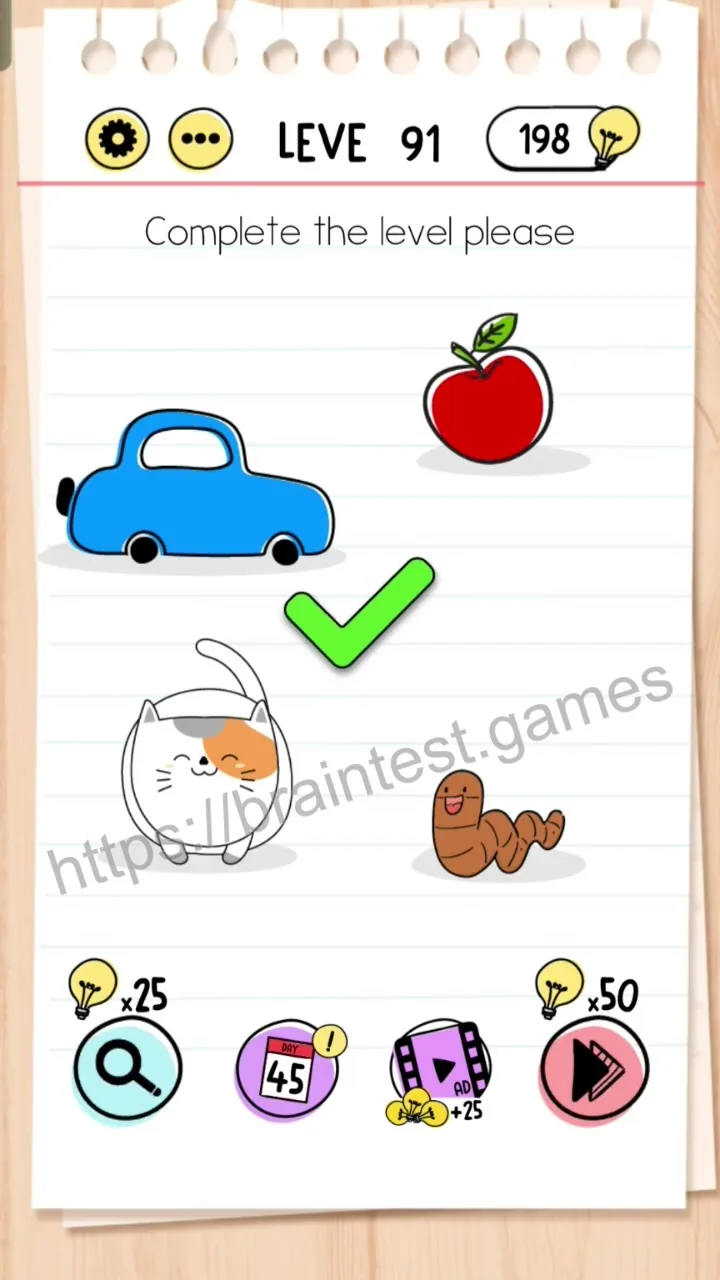 Brain Test Level 91 - Step 2