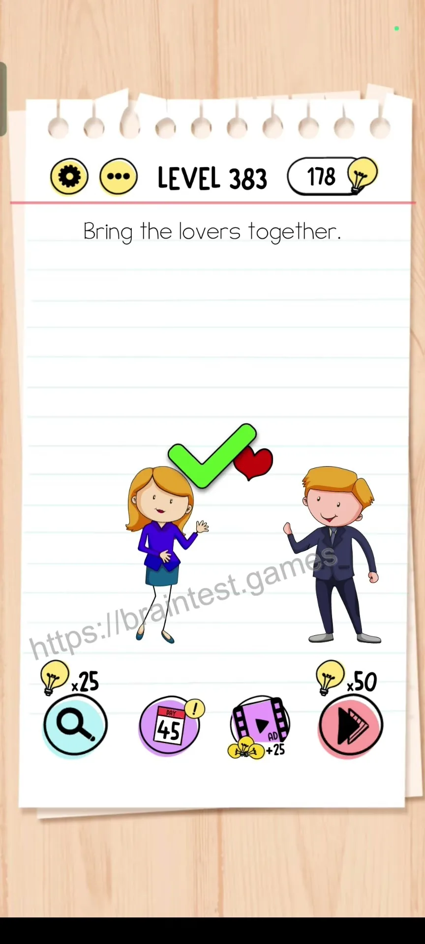 Brain Test Level 383 - Step 2