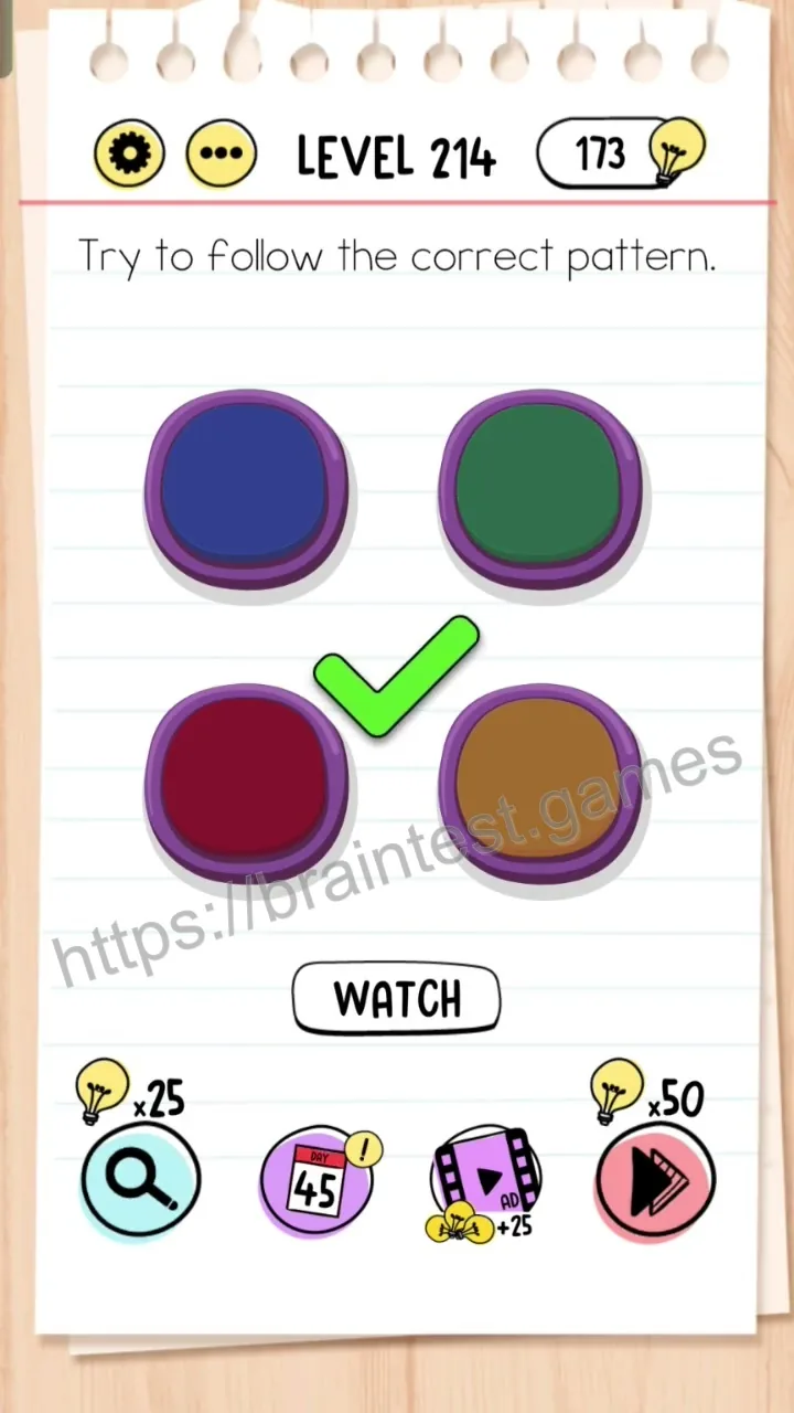 Brain Test Level 214 - Step 2