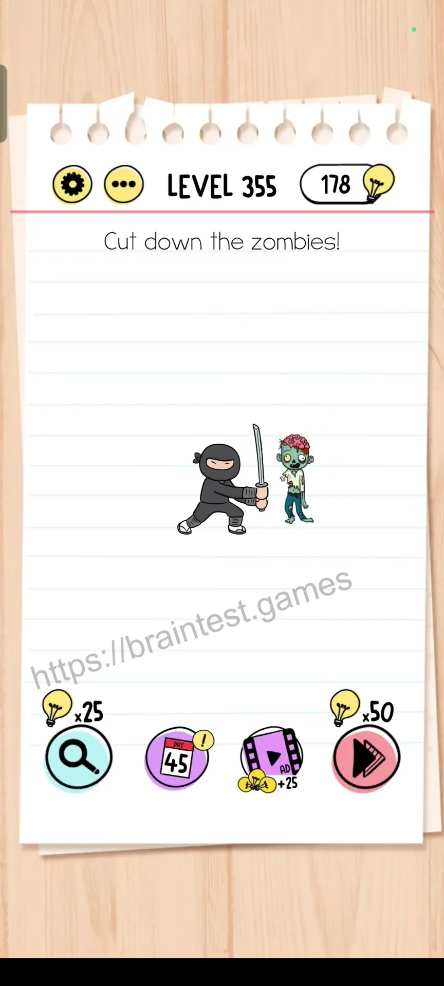 Brain Test Level 355 - Step 1