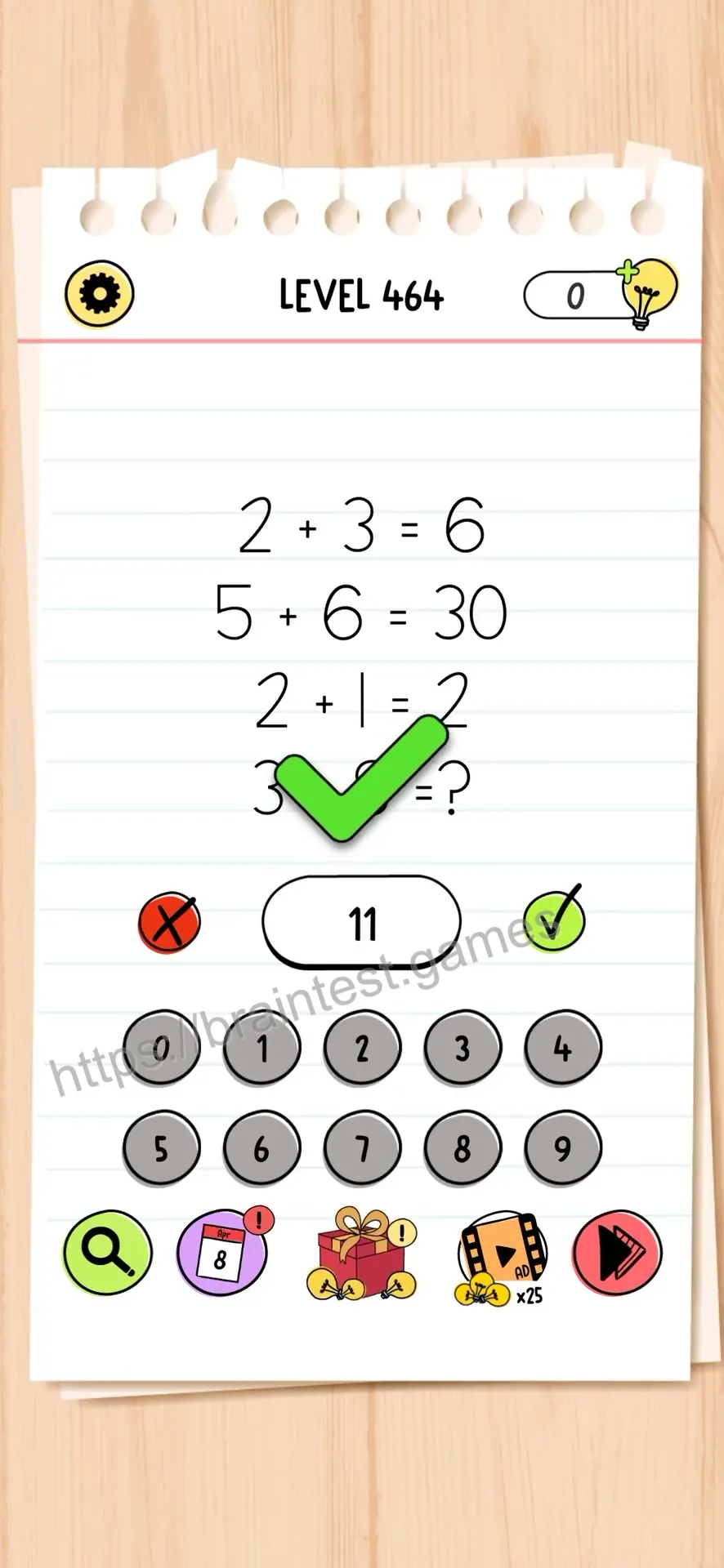 Brain Test Level 464 - Step 2