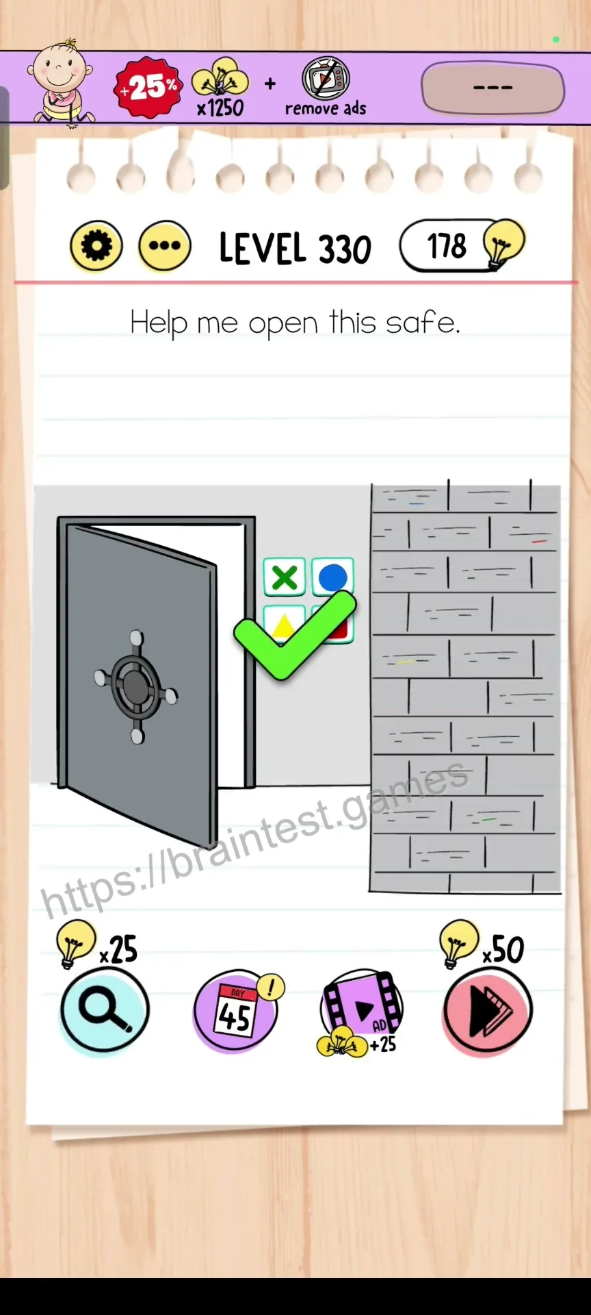 Brain Test Level 330 - Step 2