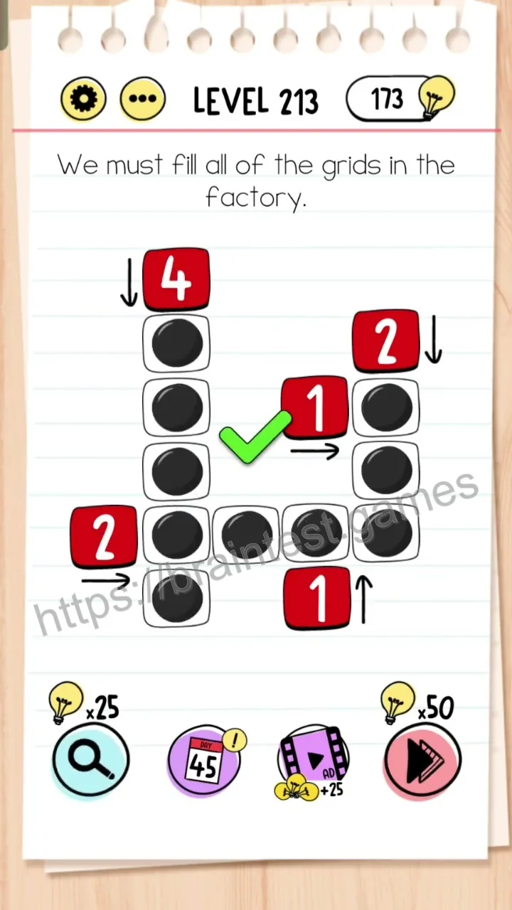 Brain Test Level 213 - Step 1