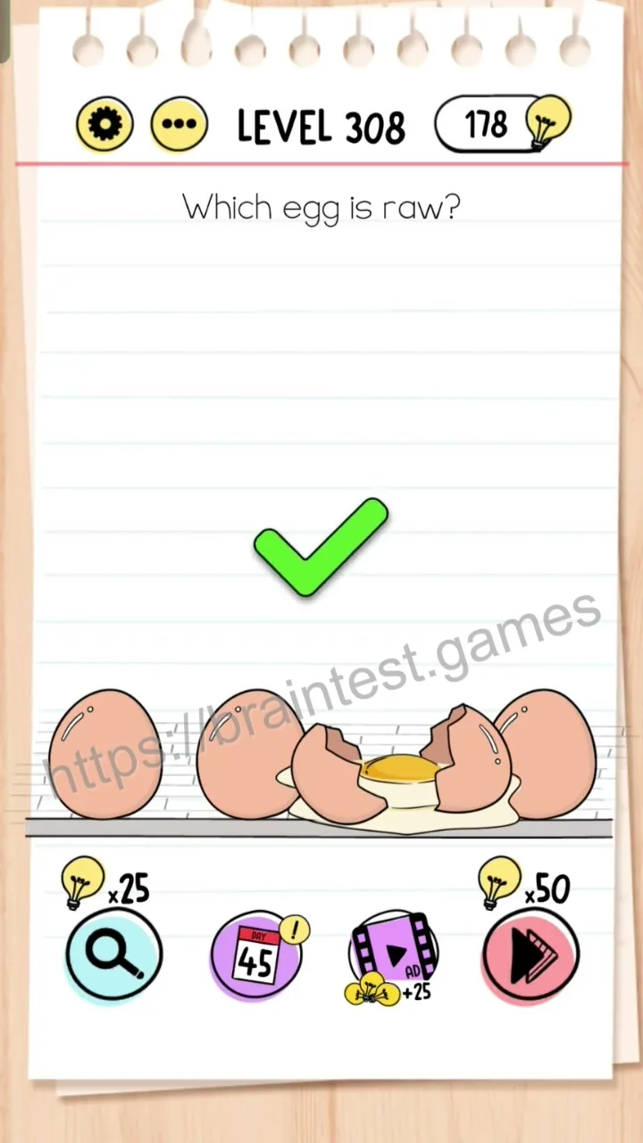 Brain Test Level 308 - Step 2