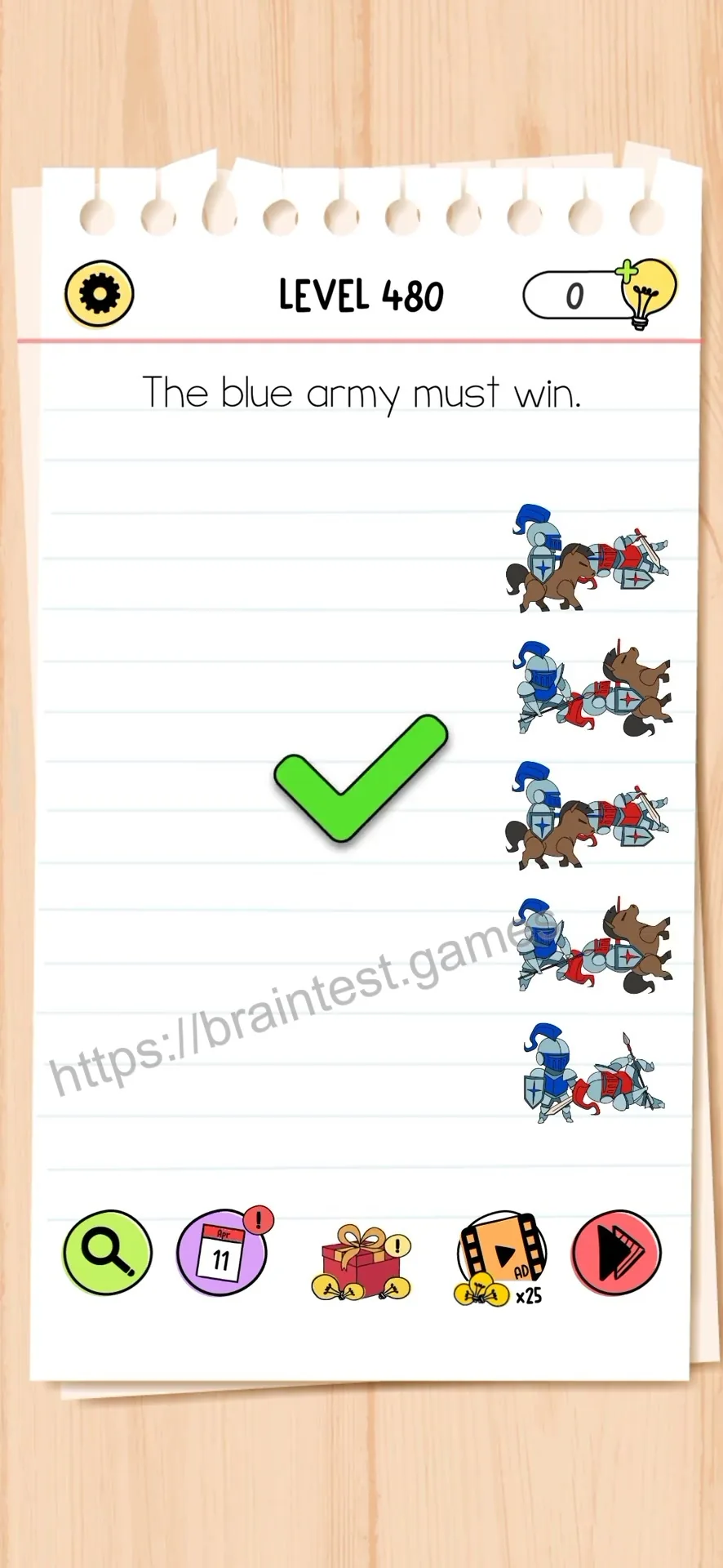 Brain Test Level 480 - Step 2