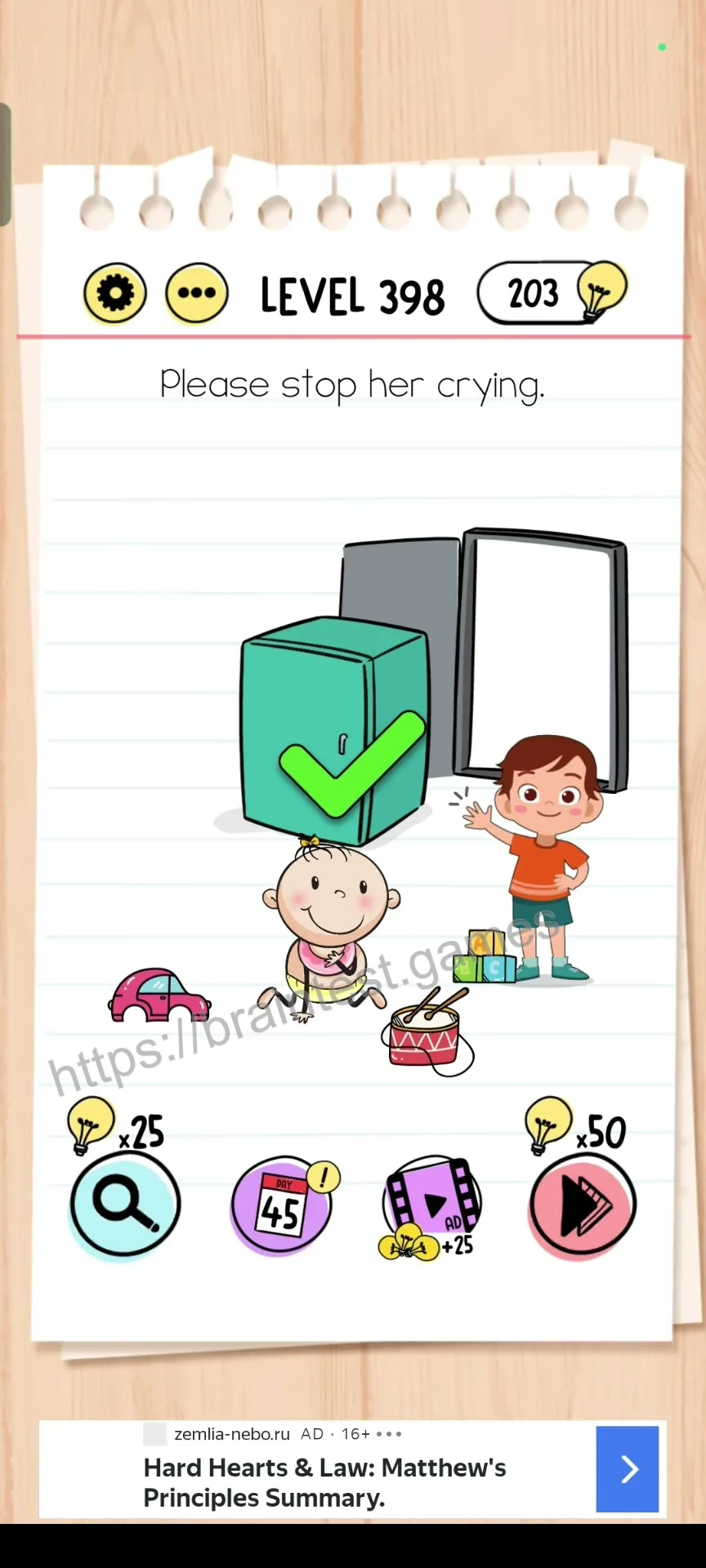 Brain Test Level 398 - Step 2