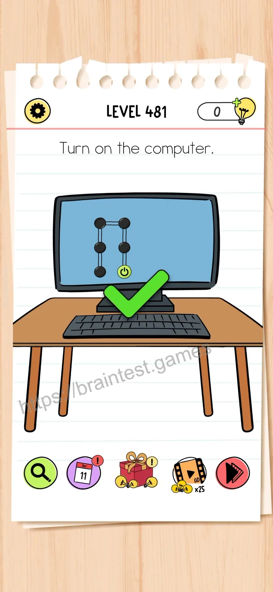 Brain Test Level 481 - Step 2
