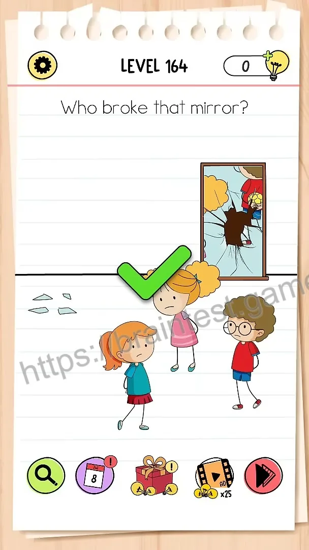 Brain Test Level 164 - Step 2