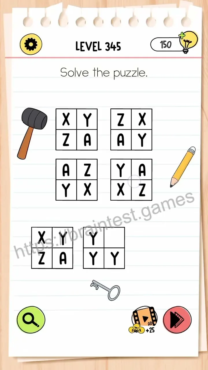 Brain Test Level 345