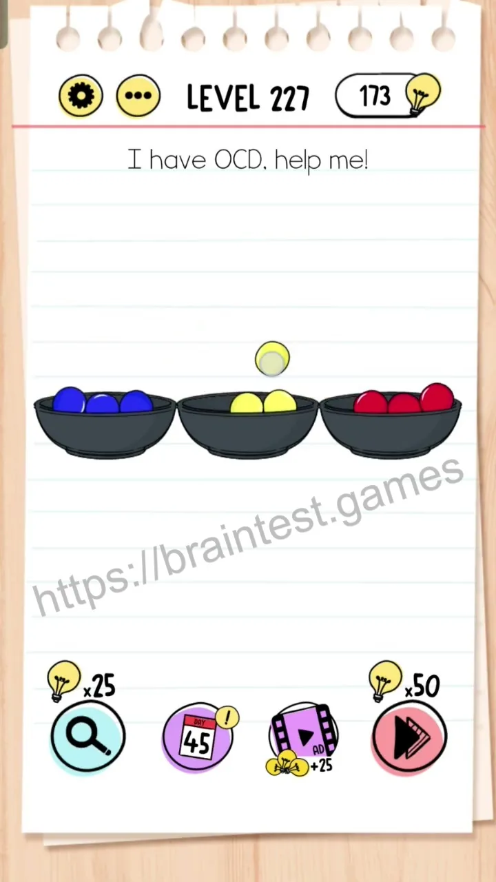 Brain Test Level 227 - Step 1