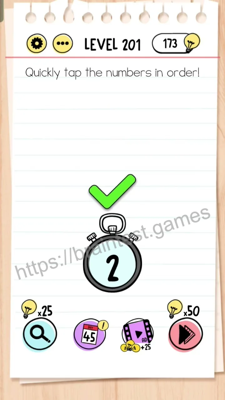 Brain Test Level 201 - Step 2