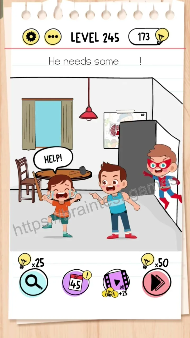 Brain Test Level 245 - Step 1
