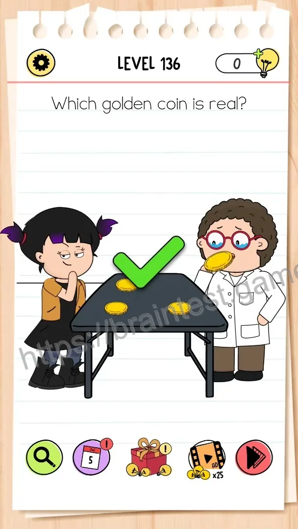 Brain Test Level 136 - Step 2