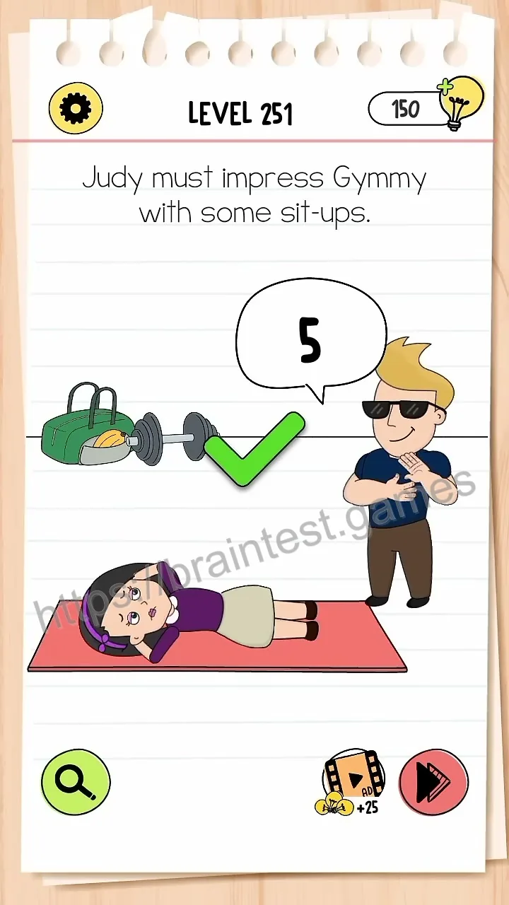Brain Test Level 251 - Step 2