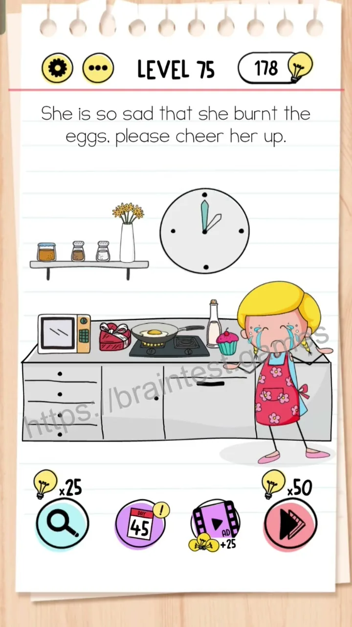 Brain Test Level 75 - Step 1