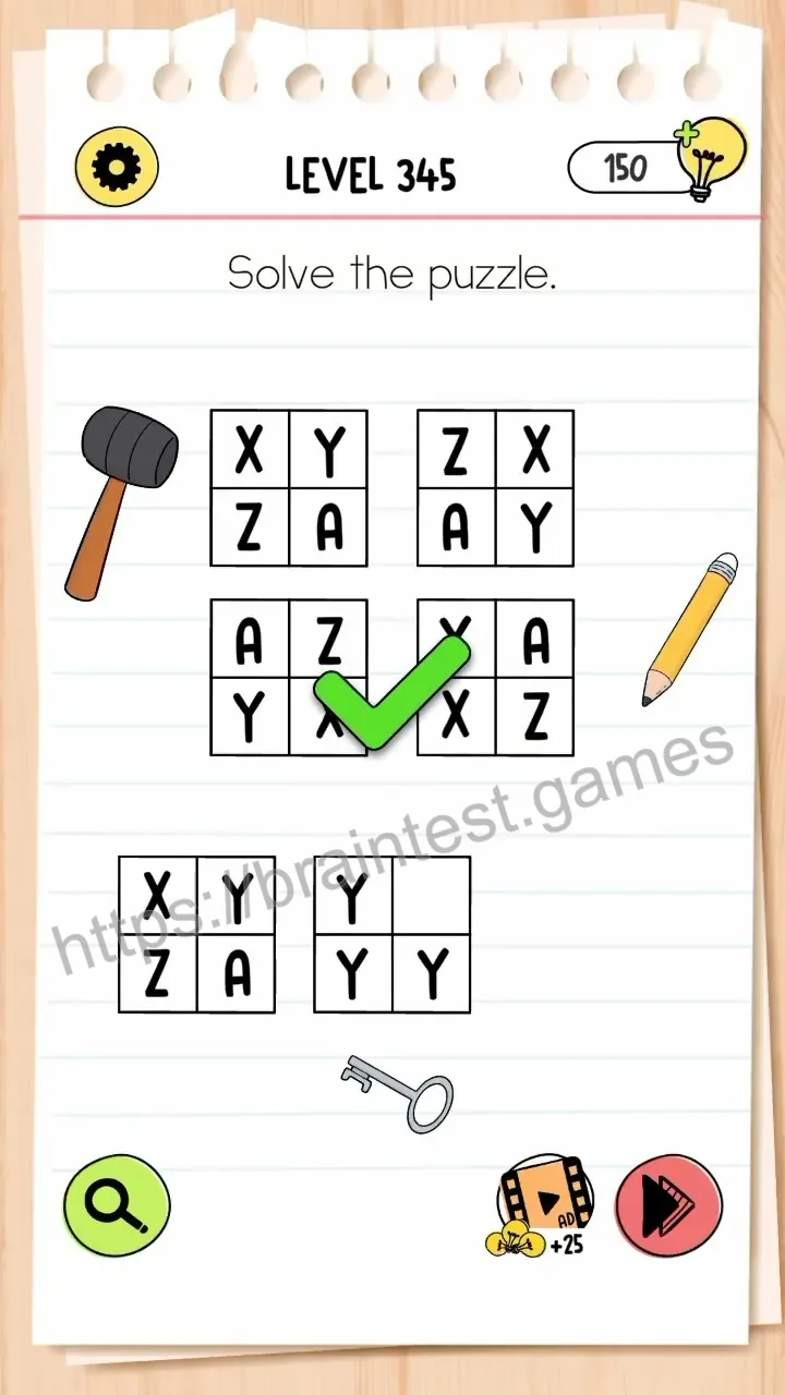 Brain Test Level 345 - Step 2