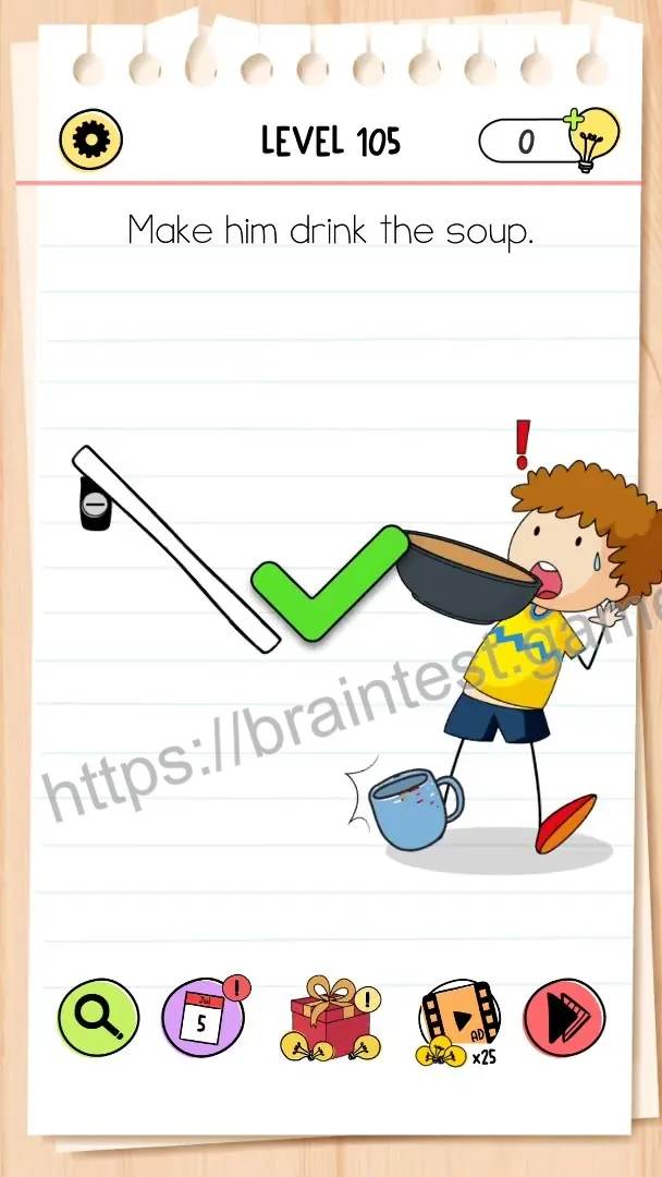 Brain Test Level 105 - Step 2