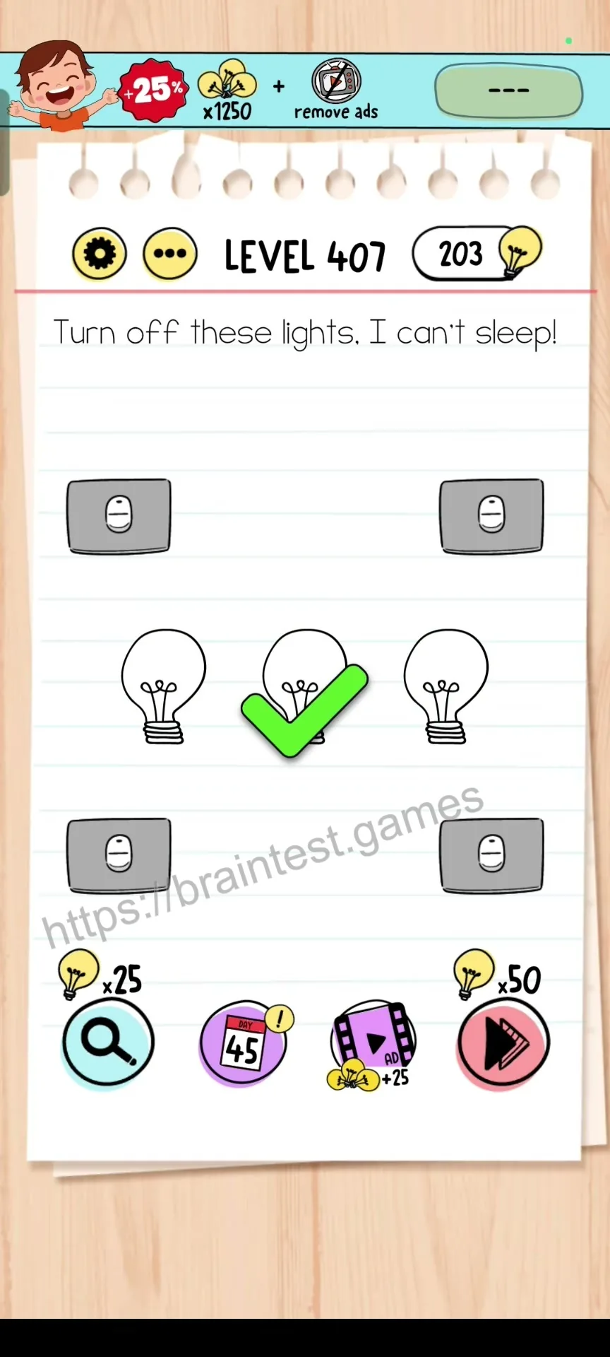 Brain Test Level 407 - Step 2