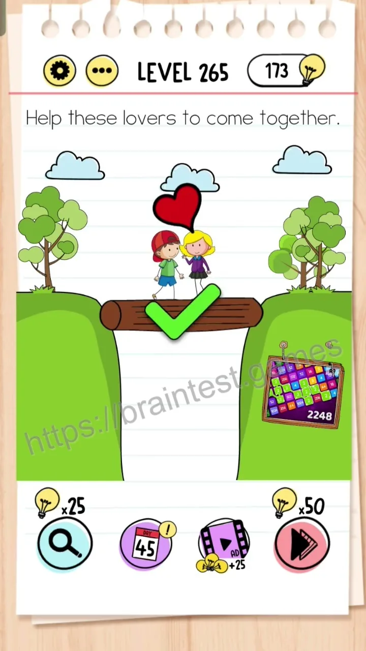 Brain Test Level 265 - Step 2