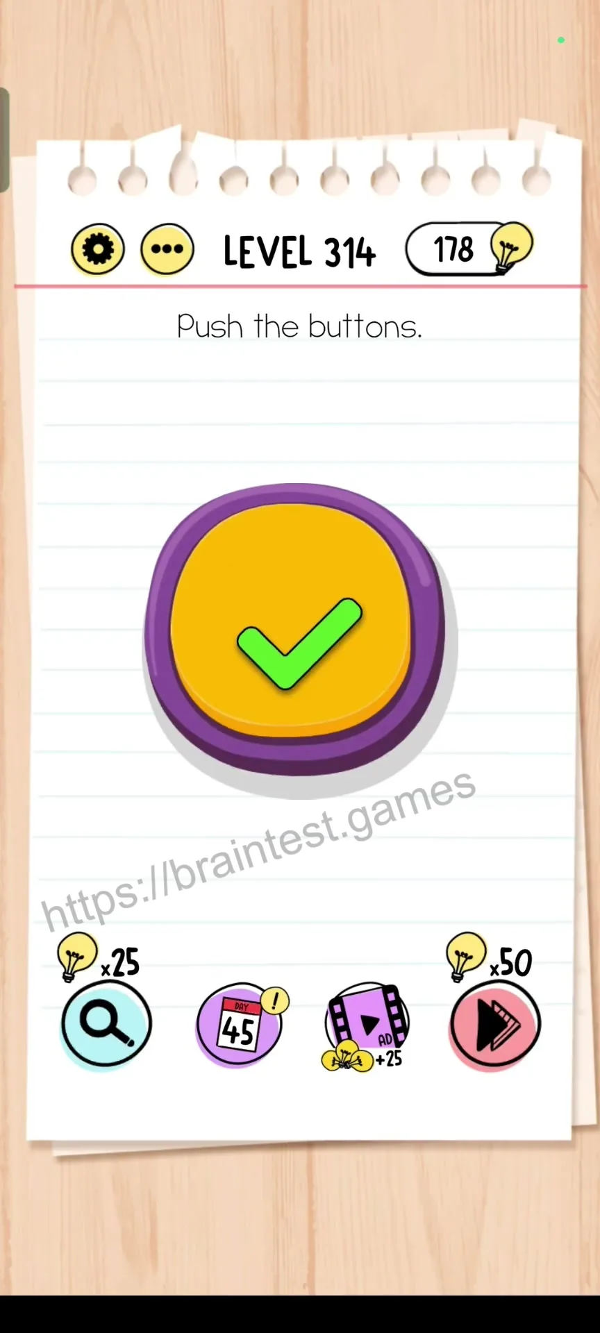 Brain Test Level 314 - Step 2