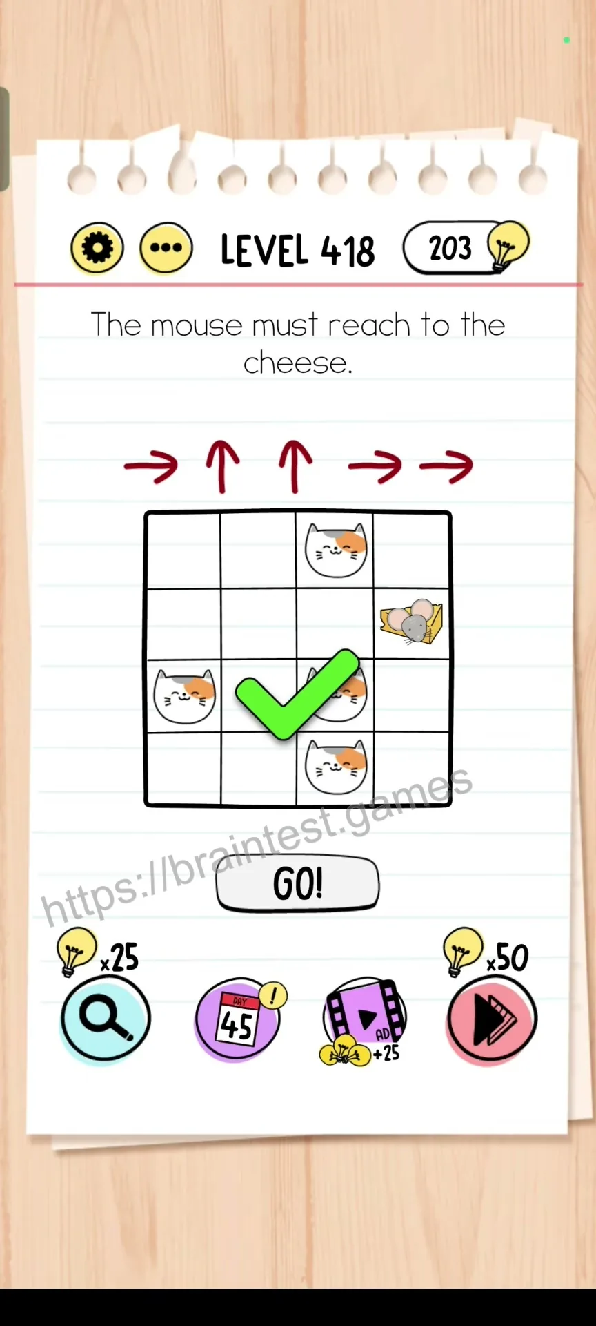Brain Test Level 418 - Step 2