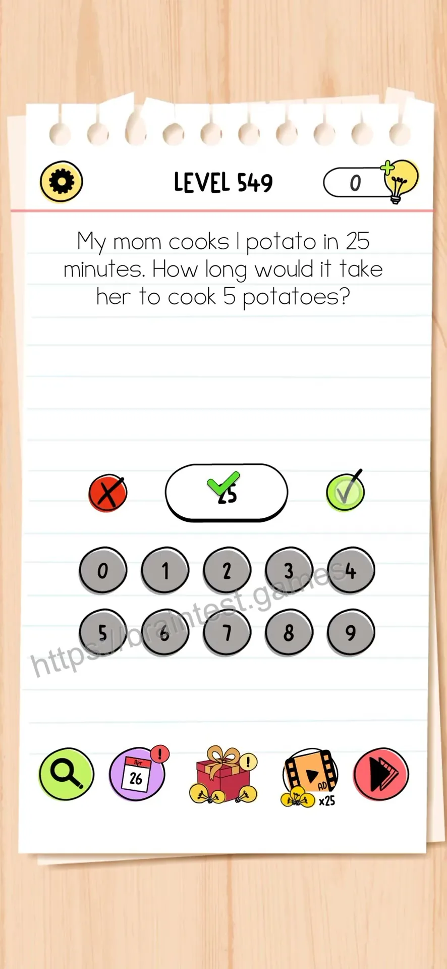 Brain Test Level 549 - Step 1